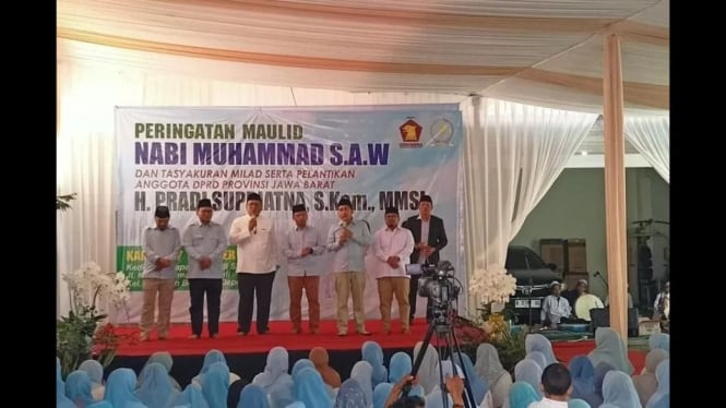 Supian Suri Kantongi Doa dari Ulama dalam Acara Maulid Nabi