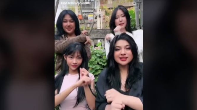 Potret tangkapan layar video Cia Bocil dan Msbreewc