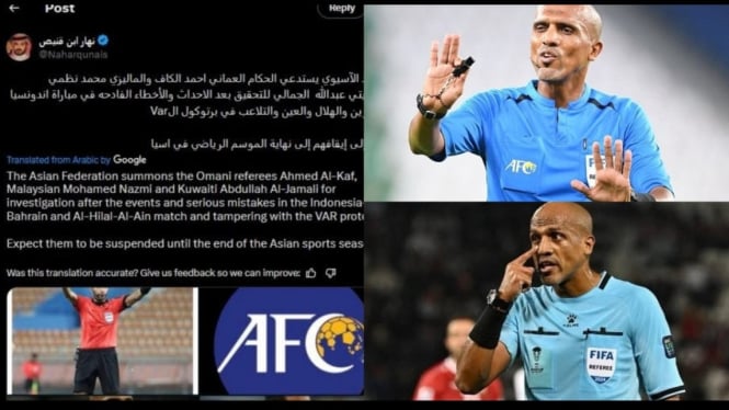 Kolase AFC dan wasit Ahmed Al Kaf