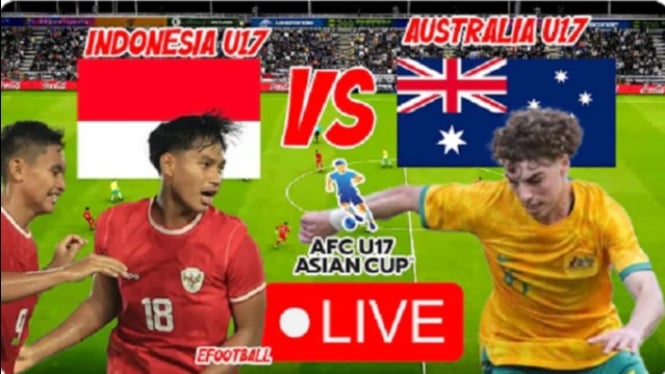 Ilustrasi live streaming Timnas Indonesia U-17 vs Australia