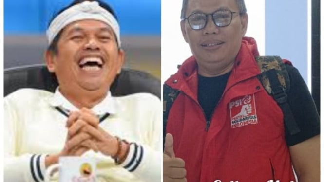 Potret Kolase Daddy Palgunadi dan Dedi Mulyadi