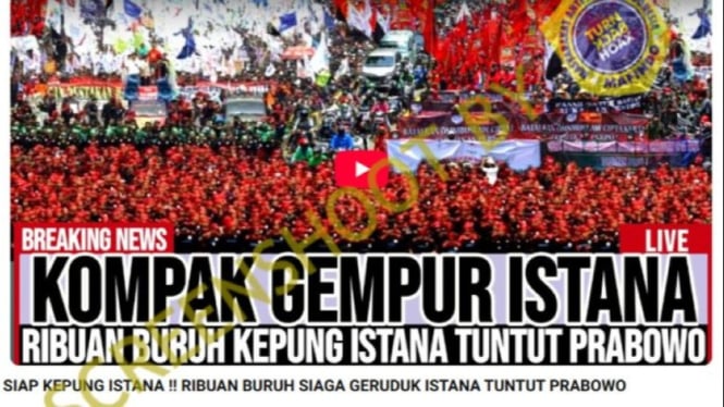 Tumbnail ribuan buruh geruduk istana