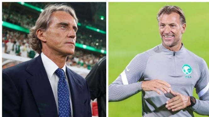 Kolase Roberto Mancini dan Herve Renard