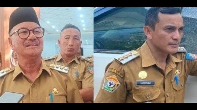 Potret kolase Bupati Konawe Selatan dan Camat Baito