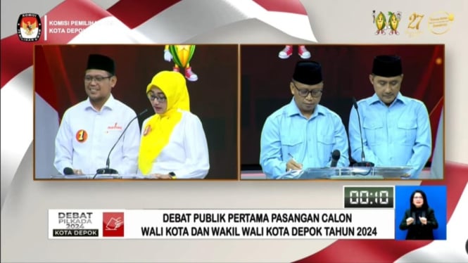 Debat perdana Pilkada Depok