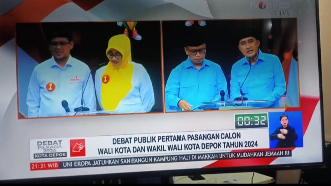 Debat perdana Pilkada Depok