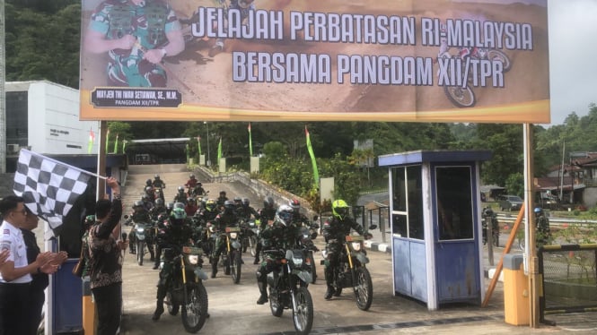 Pangdam XII/TPR Meyjen TNI Iwan Setiawan Jelajah Perbatasan Malaysia