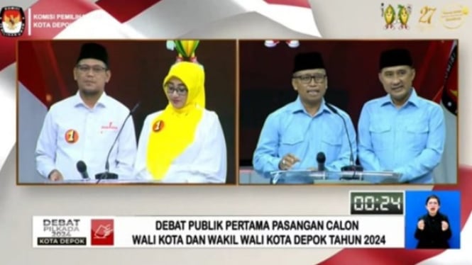 Debat Pilkada Depok, Supian-Chandra vs IBH-Ririn