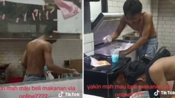 Potret tangkapan layar video yang viral di medsos