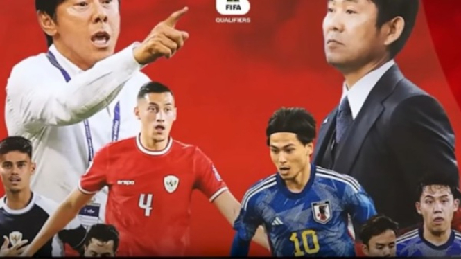 Ilustrasi Timnas Indonesia vs Jepang di babak Kualifikasi Piala Dunia