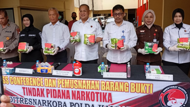 Polda Kalbar Musnahkan 10,9 Kilogram Narkoba