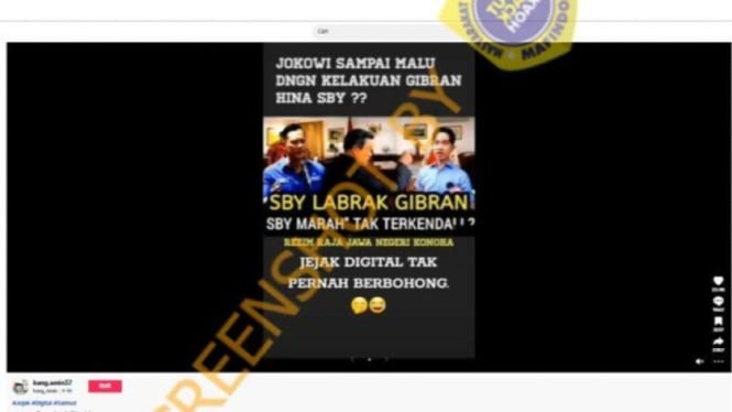 Tangkapan layar SBY labrak Gibran