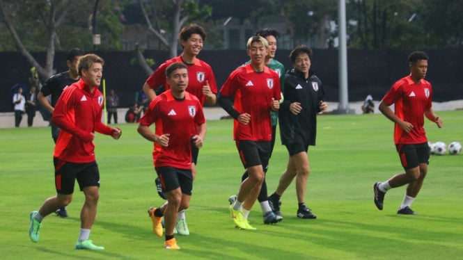 Jepang Gelar Latihan Tidak dengan Formasi Pemain yang Lengkap