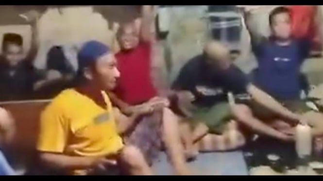 Potret tangkapan layar video viral napi diduga pesta narkoba