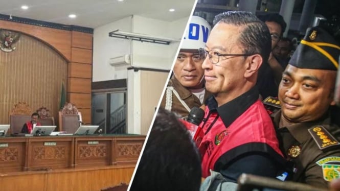 Potret kolase sidang praperadilan Tom Lembong