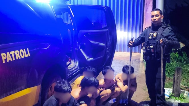 Polres Kubu Raya Amankan 7 Pelajar Hendak Tawuran Bawa Sajam