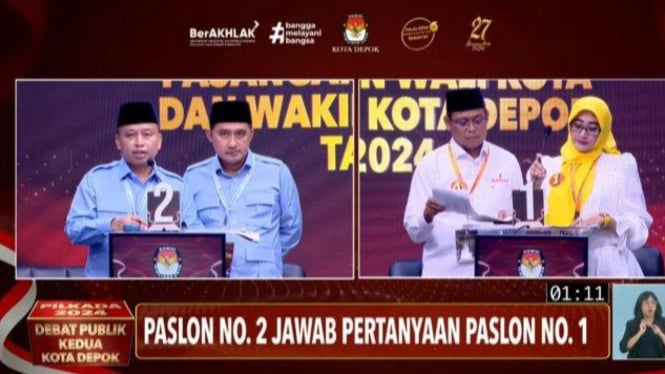 Debat Pilkada Depok 2024