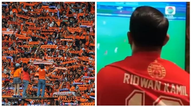 Kolase Jakmania dan Ridwan Kamil