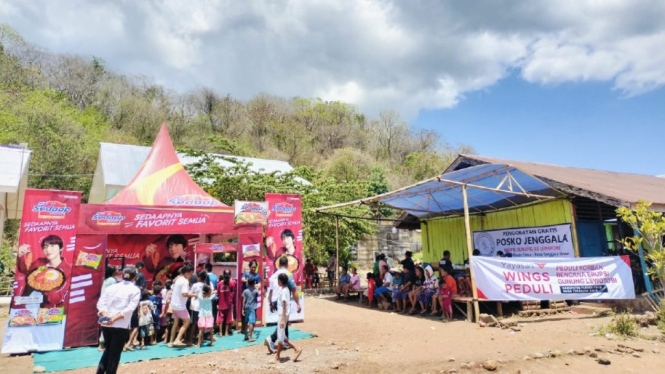 Posko pengungsi erupsi Gunung Lewotobi