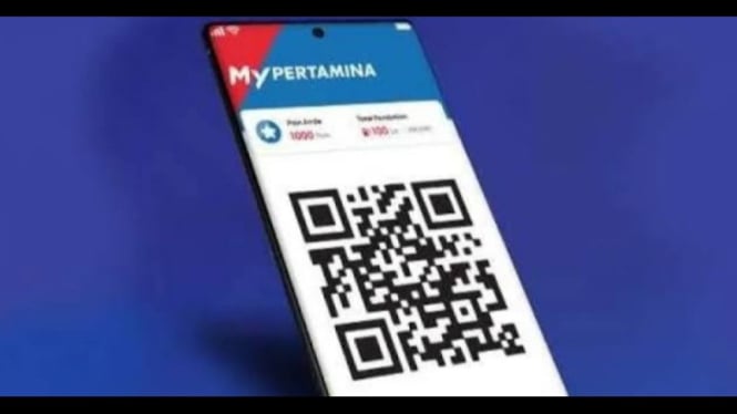 Potret ilustrasi barcode MyPertamina