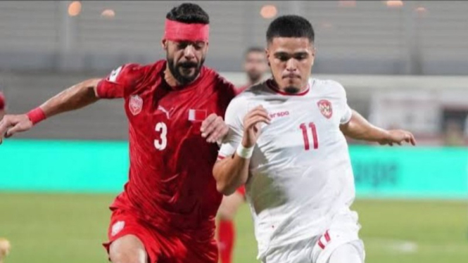 Potret pemain Bahrain dan Timnas Indonesia