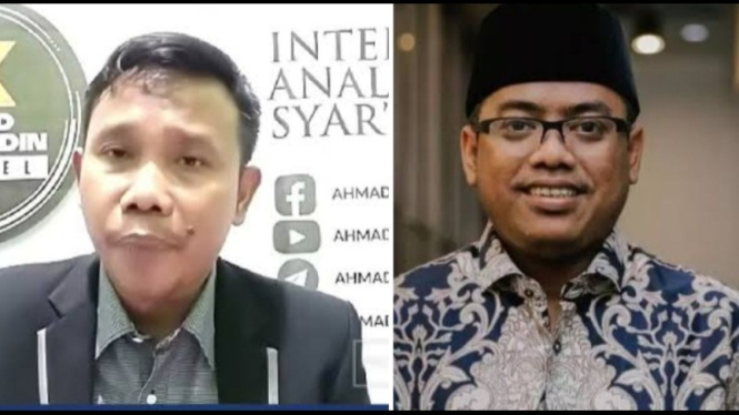 Potret kolase Muannas Alaidid dan Ahmad Khozinudin