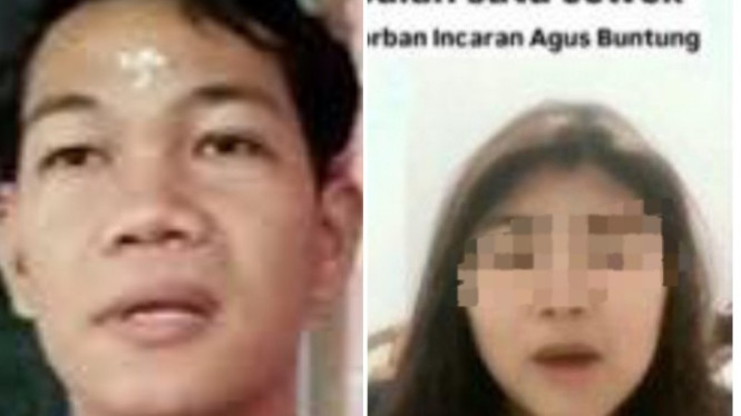 Potret kolase Agus buntung dan wanita nyaris jadi korban