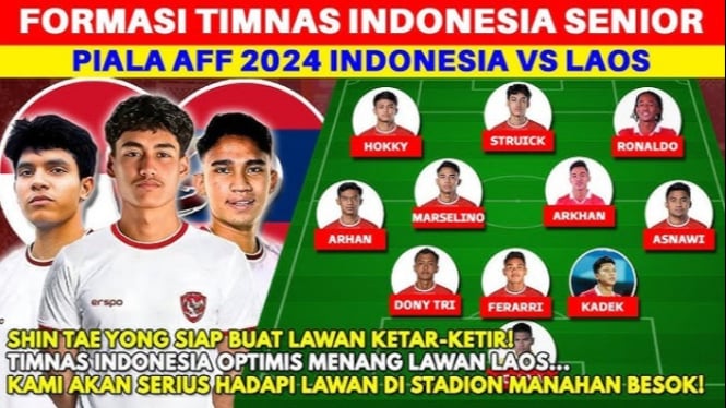 Timnas Indonesia vs Laos