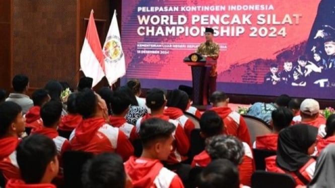 Pemerintah lepas kontingen pencak silat Indonesia ke Abu Dhabi