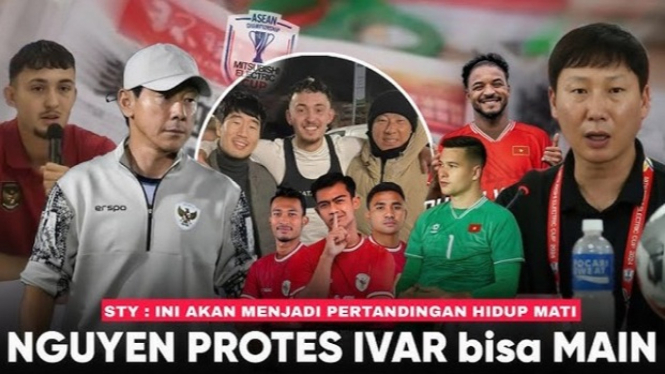 Ilustrasi laga Timnas Indonesia vs Vietnam di Piala AFF 2024