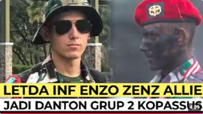 Perwira muda Kopassus, Letda Enzo Allie