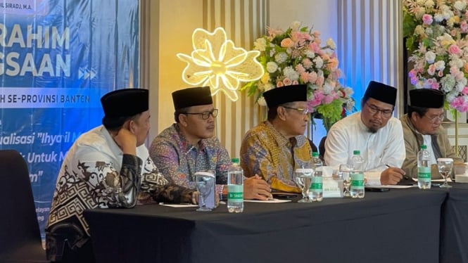 KH Aqil Siradj bersama ulama Banten