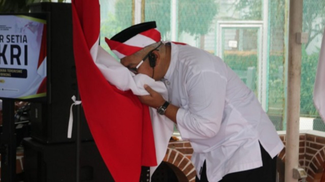 Napi teroris ikar sumpah setia NKRI di Lapas Cibinong