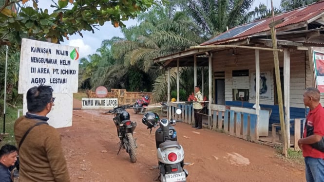 Pos Satpam PT Ichiko Agro Lestari di Desa Kubu