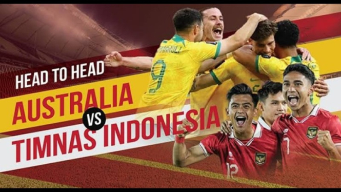Potret ilustrasi Australia vs Indonesia