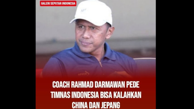 Rahmad Darmawan yakin Timnas bisa kalahkan China