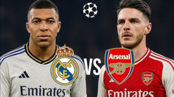 Potret Ilustrasi Real Madrid vs Arsenal