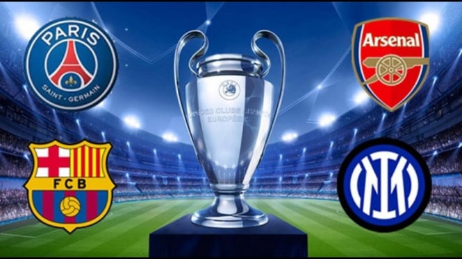 Potret ilustrasi daftar tim lolos semifinal liga champions