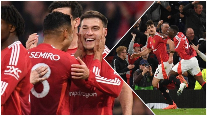 Manchester United menang dramatis 5-4, lolos ke semifinal.