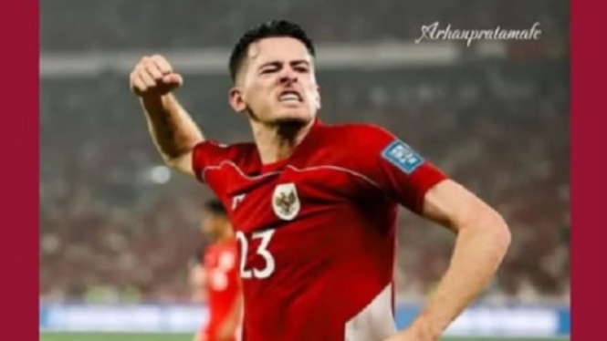 Justin Hubner pemain Timnas Indonesia vs China