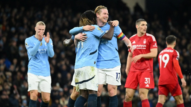 Manchester City Lolos Final Piala FA, Kalahkan Forest
