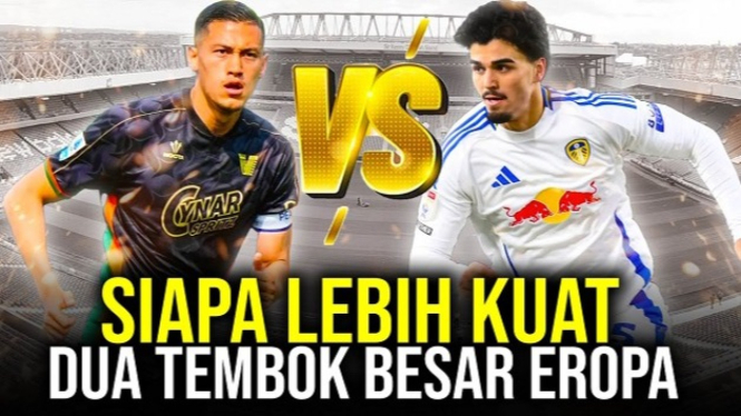 Kapten Timnas Indonesia Jay Idzes dan Pascal Struijk dari Leeds United
