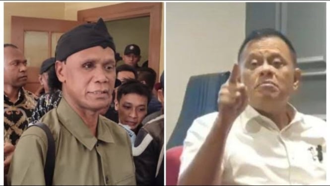 Potret kolase Hercules dan Mantan Panglima TNI