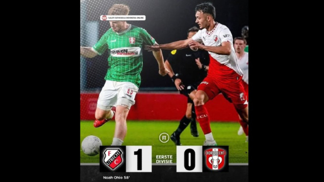 Ivar Jenner bawa kemenangan Jong Utrecht 1-0