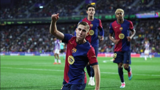 Barcelona hajar Valladolid, semakin jauh dari Madrid.