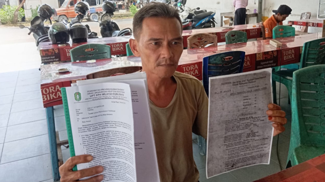 Ketua Lembaga Pengelola Hutan Desa (LPHD) Desa Batu Ampar Hermansyah