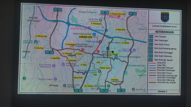 Rute car free day atau CFD Depok