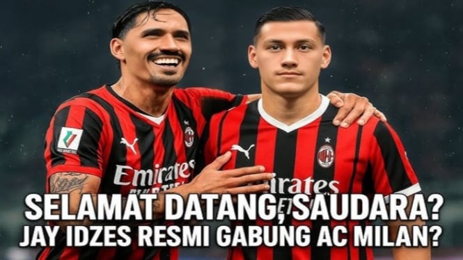 Kapten Timnas Indonesia Jay Idzes dan Tijjani Reijnders AC Milan