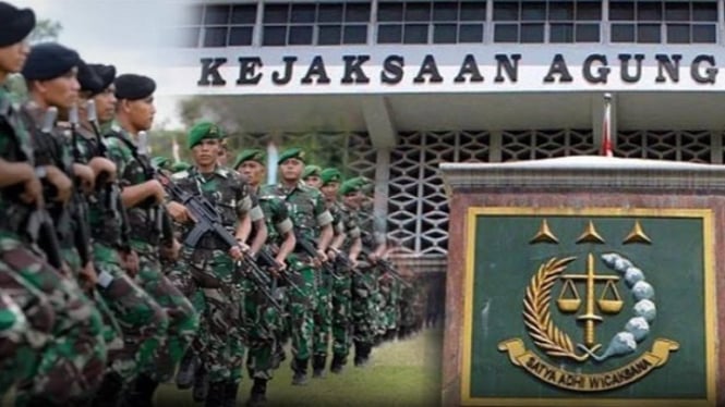 Ilustrasi TNI jaga kejaksaan di tingkat Kejati dan Kejari