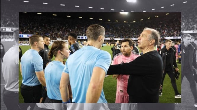 Messi protes wasit usai laga Inter Miami vs San Jose